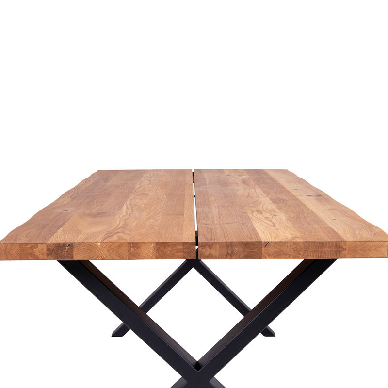 Toulon Spisebord - I olieret eg med bølget kant - 200x95xh76x4 cm