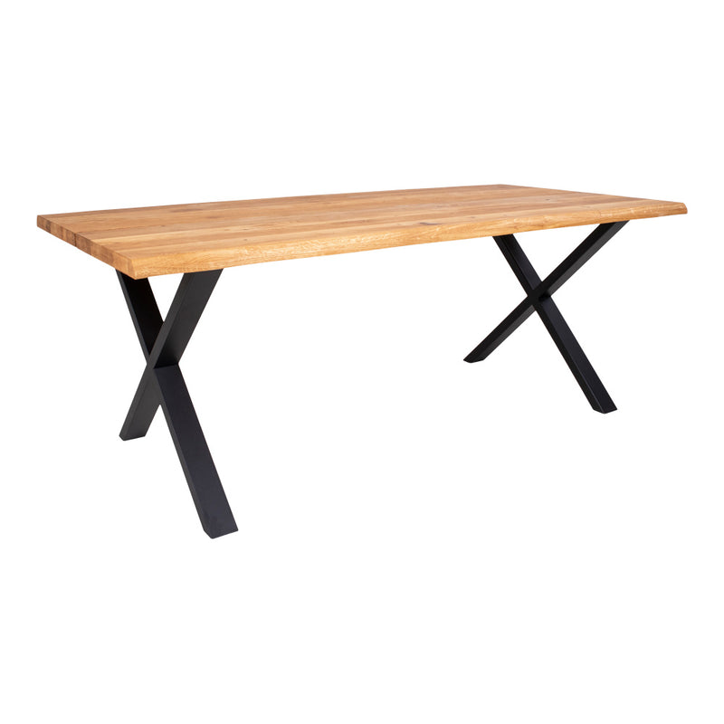 Toulon Spisebord - I olieret eg med bølget kant - 200x95xh76x4 cm