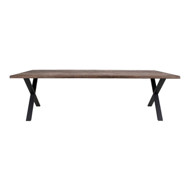 Toulon Spisebord - I smoked olieret eg med bølget kant 300x100xh75 cm - Bolig og Haven