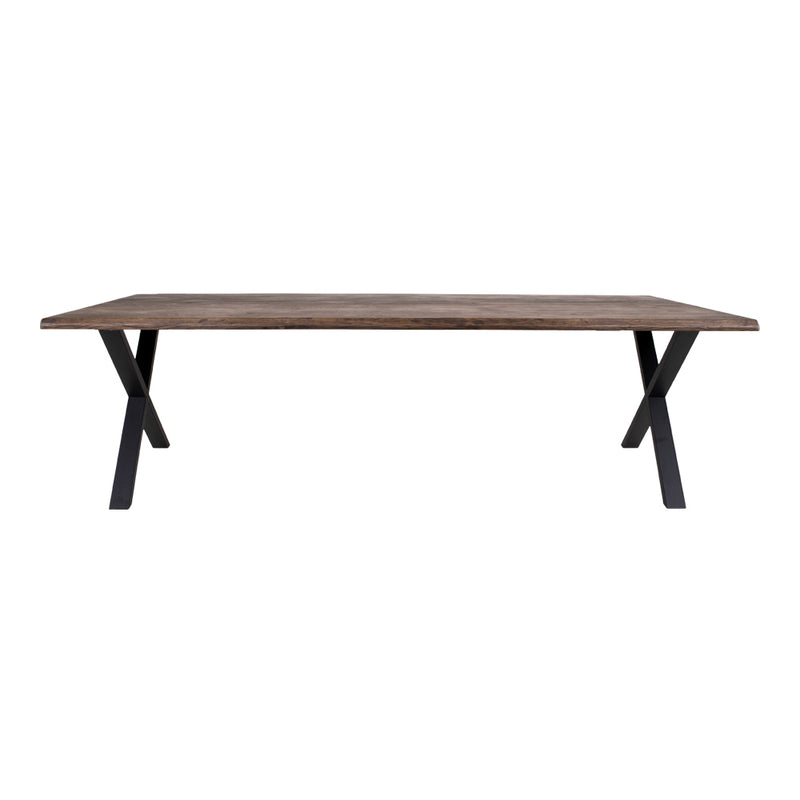 Toulon Spisebord - I smoked olieret eg med bølget kant 300x100xh75 cm