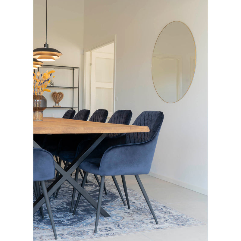 House Nordic - Jersey Spejl - messing look Ø100 cm