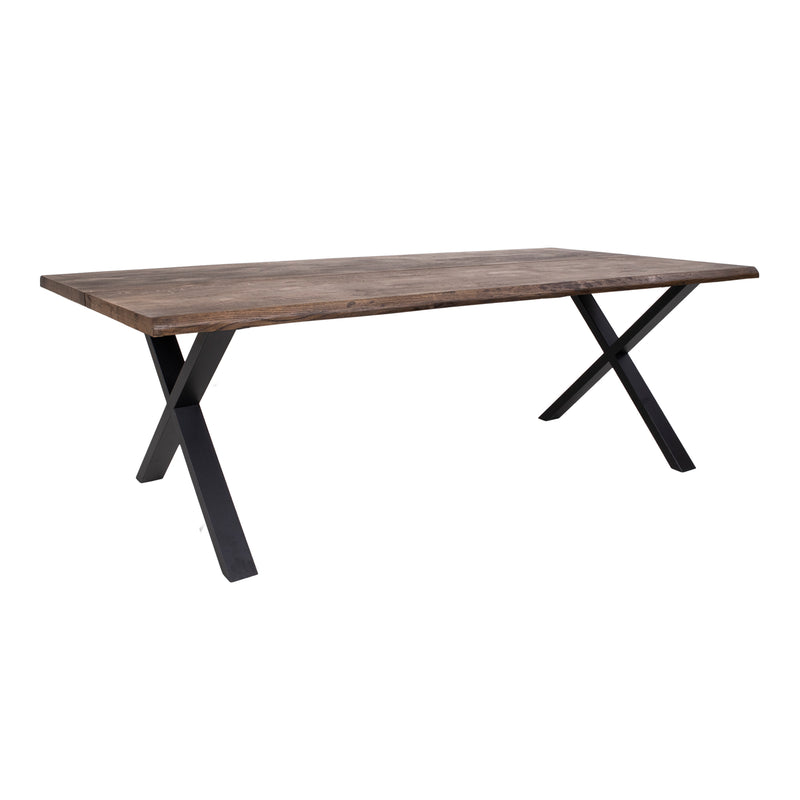 Toulon Spisebord - I smoked olieret eg med bølget kant - 240x95xh76x4 cm