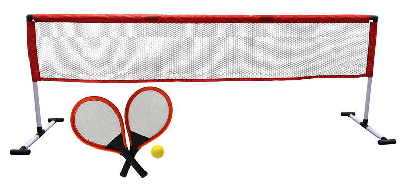 Tennissæt til to personer med ketsjere, net og bold fra Play>it