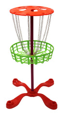 Frisbee-golf sæt i farverne grøn, orange og rød fra Play>it