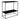 Vita Konsolbord - Sort ramme og to sorte hylder 80x80x36 cm - Bolig og Haven
