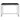 Vita - Skrivebord med sort ramme og sort bordplade 100x45x75 cm - Bolig og Haven
