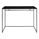 Vita - Skrivebord med sort ramme og sort bordplade 100x45x75 cm