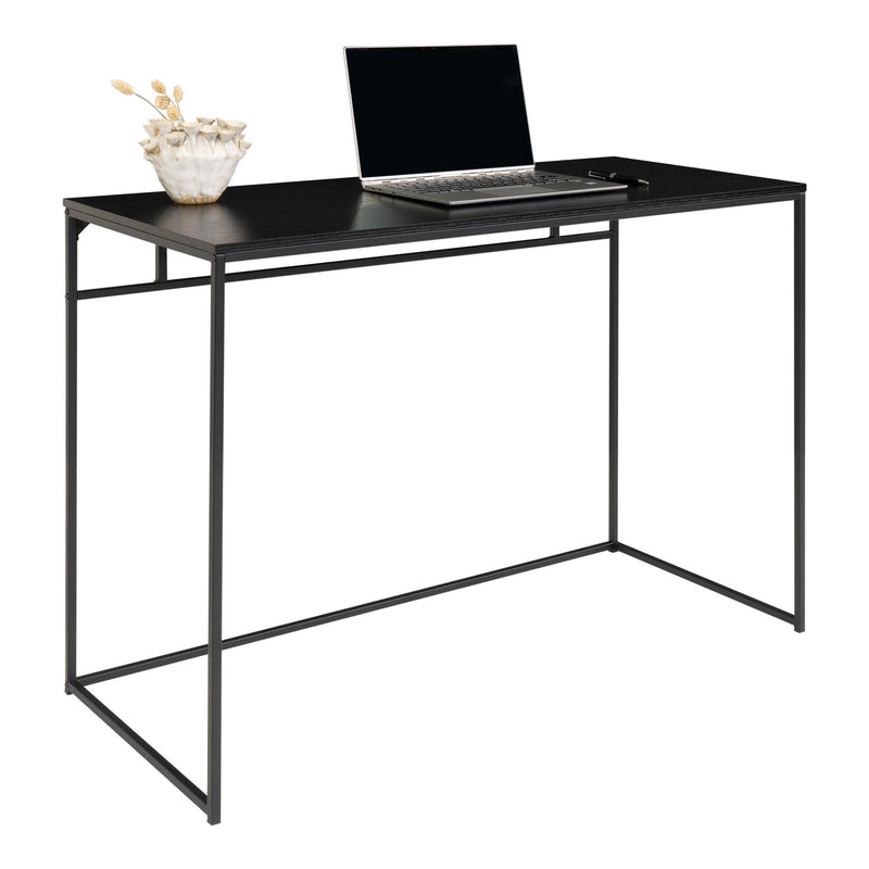 Vita Skrivebord med sort ramme og sort bordplade 100x45x75 cm