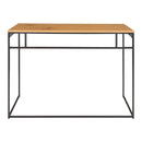 Vita - Skrivebord med sort ramme og egetræslook bordplade 100x45x75 cm