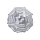 House Doctor - Strand/Haveparasol, Oktogon, Sort/Hvid Ø180 cm