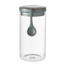 Bloomingville - Pixie Krukke m/Låg & Ske, Grøn, Glas H22 cm