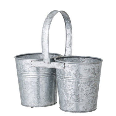 Bloomingville - Jessy Urtepotteskjuler, Grå, Galvaniseret jern H26 cm