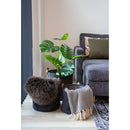 Cort Plaid - mørkegråt og hvidt bomuld design C