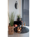 Bombay Gulvtæppe - Rundt i flettet mørkegrå jute Ø150 cm