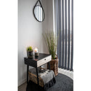 Bombay Gulvtæppe - Rundt i flettet mørkegrå jute Ø150 cm