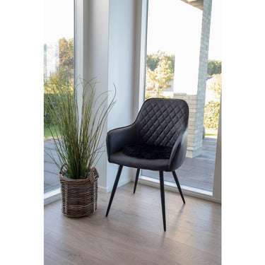 Lammeskindshynde Imiteret - Sort Ø35 cm
