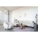 Havana Tæppe - Orange og blå - Ø200 cm