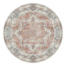 Havana Tæppe Orange og blå diameter 200 centimeter