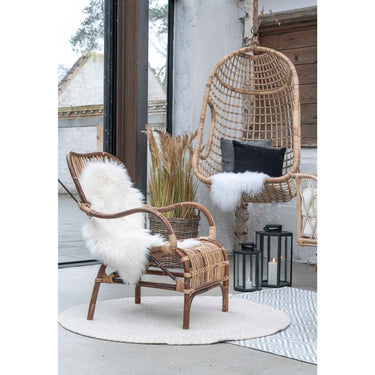 House Nordic - Menorca Gulvtæppe, genbrugsplast, Ø120cm - Bolig og Haven