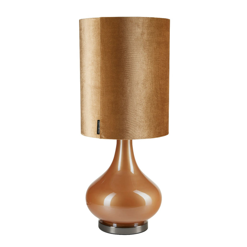 Margit Brandt - Velour bordlampe - Curry H62 cm
