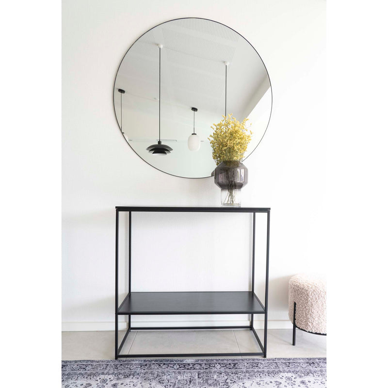 House Nordic - Jersey Spejl - sort Ø100 cm