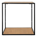 Vita Væghylde - sort ramme og egetræslook hylder 36x36x36 cm