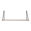 House Nordic - Arnhem Hylde - sort ramme og en træ hylde,65x17x27cm