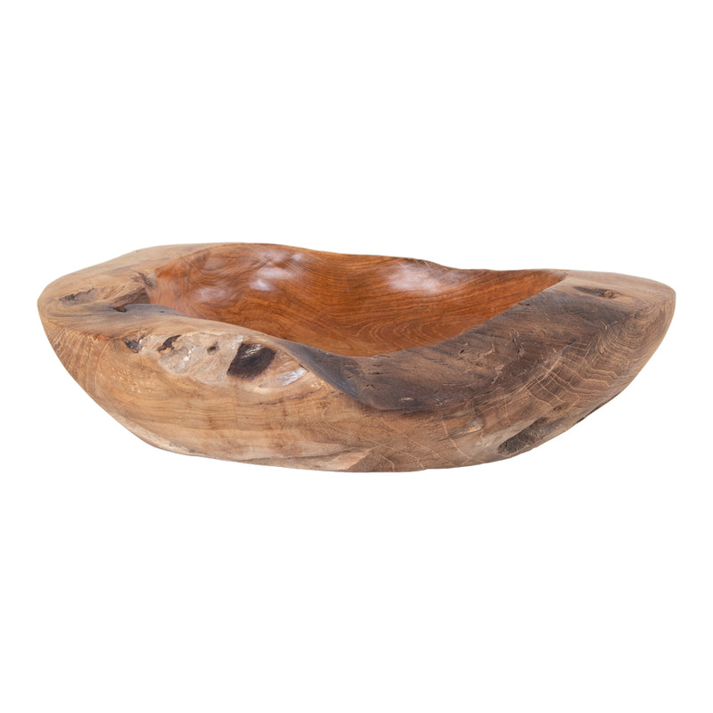 House Nordic - Rio - Medium skål i teaktræ Ø30xh10 cm.