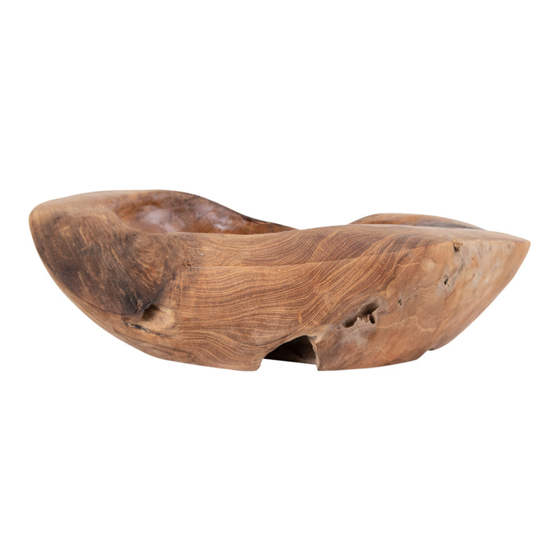 House Nordic - Rio - Medium skål i teaktræ Ø30xh10 cm.