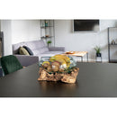 San Marino Waterdrop - Vanddråbe skål i glas med træfod ø26xh20 cm