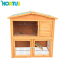 Det store brunbejset kaninbur fra Hortus i rød cedertræ