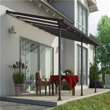 Palram - Canopia Feria terrasseoverdækning 12,5 m2, antracitgrå - Bolig og Haven