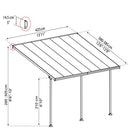 Palram - Canopia Feria terrasseoverdækning 4x4,2 m, hvid