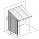 Palram - Canopia Feria sidevæg 3, hvid