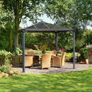 Palram - Canopia Palermo pavillon 3000, antracitgrå