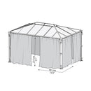 Palram - Canopia Martinique 4300 havepavillon, antracitgrå