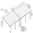 Palram - Canopia Feria terrasseoverdækning sampak 25,1 m2, hvid