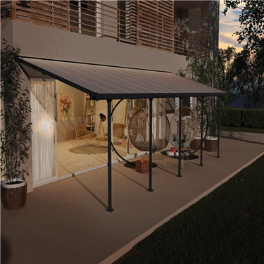Palram - Canopia Feria terrasseoverdækning sampak 25,1 m2, antracitgrå - Bolig og Haven