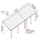 Palram - Canopia Feria terrasseoverdækning sampak 28,6 m2, hvid