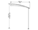 Palram - Canopia Vega 2000 Dør baldakin / terrasseoverdækning, grå