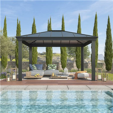 Palram - Canopia Dallas 4300 havepavillon, antracitgrå - Bolig og Haven