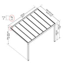 Palram - Canopia STOCKHOLM terrasseoverdækning 3,4x5,2m antracitgrå