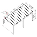 Palram - Canopia STOCKHOLM terrasseoverdækning 3,4x7,4m antracitgrå