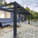 Palram - Canopia STOCKHOLM terrasseoverdækning 3,4x7,4m antracitgrå