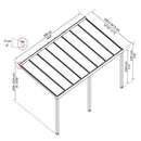 Palram - Canopia STOCKHOLM terrasseoverdækning 3,4x5,9m inkl. gardiner