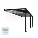 Palram - Canopia STOCKHOLM terrasseoverdækning 3,4x7,4m inkl. gardiner