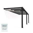 Palram - Canopia STOCKHOLM terrasseoverdækning 3,4x8,1m inkl. gardiner