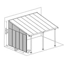 Palram - Canopia Feria sidevæg 4 meter, antracitgrå