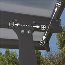 Palram - Canopia Feria terrasseoverdækning 4x4,2 m, antracitgrå