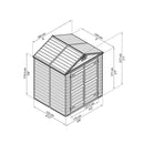 Skur Palram - Canopia SKYLIGHT 2,8 m2 midnatsgrå
